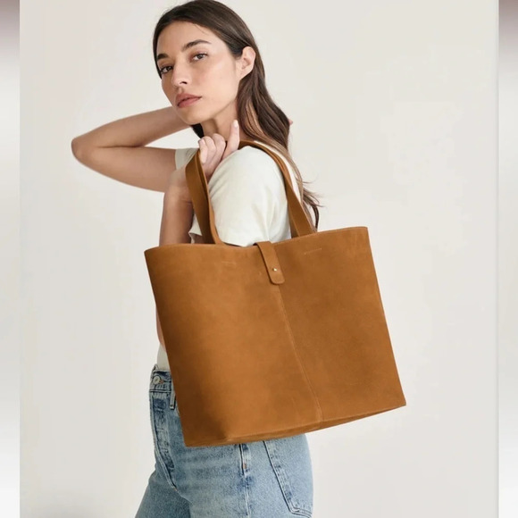 Jenni Kayne Oiled  Leather Tote in Walnut. SOLD OUT - Picture 1 of 10